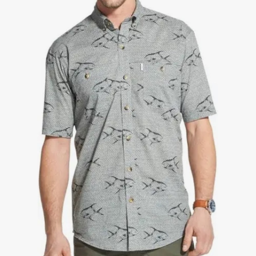G.H. Bass Co. Shirt Sleeve Button Down Shirt Size XL